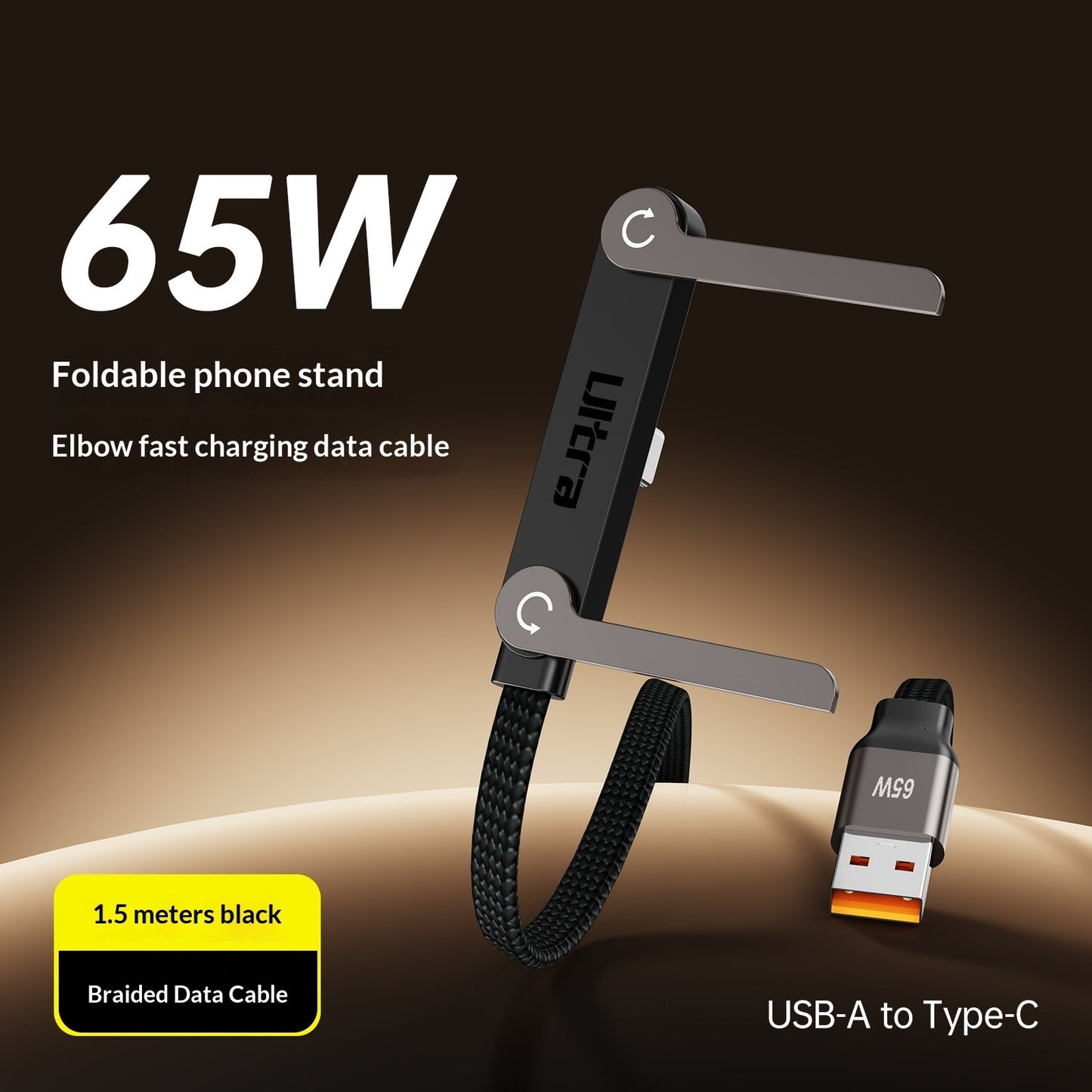 Fast Charging Cable with Phone Stand