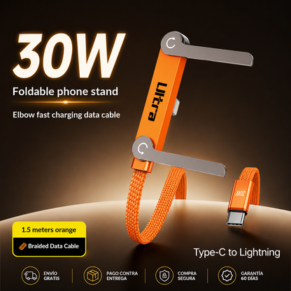 Fast Charging Cable with  Phone Stand