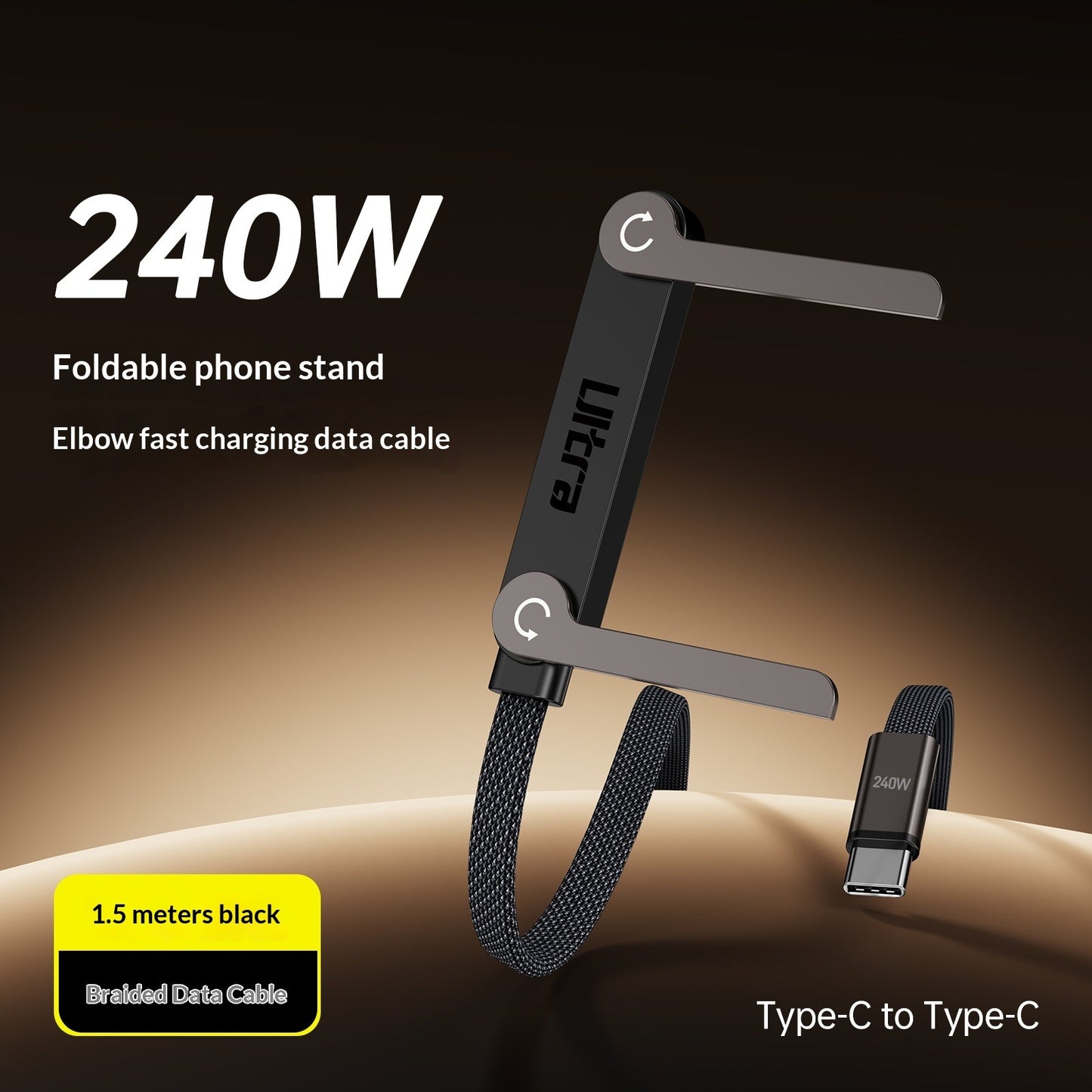 Fast Charging Cable with  Phone Stand